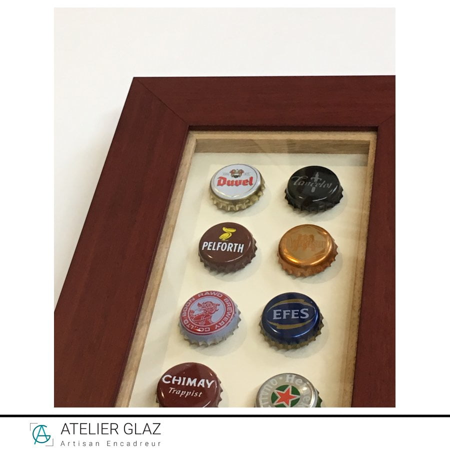 Box Frame For Beer Caps
