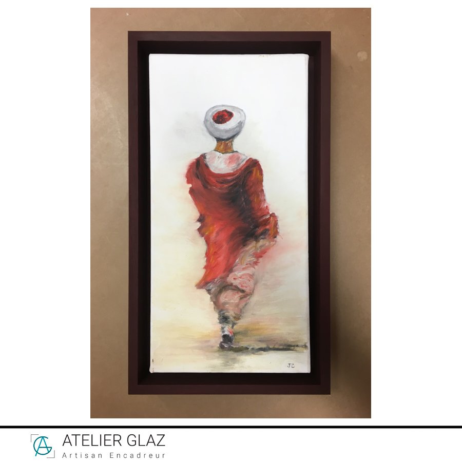 Tray Frame Tinged With Wine Colour For Painting